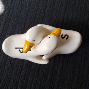 Vintage Swan salt and pepper shakers